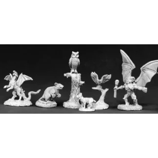 Reaper Miniatures Familiar Pack II (6) 02399 Dark Heaven Legends Unpainted Metal - Your Source for Gaming Essentials New