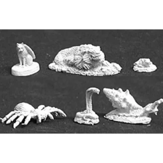 Reaper Miniatures Familiar Pack III (6) #02593 Dark Heaven Unpainted Metal Minis - Your Source for Gaming Essentials Outlet