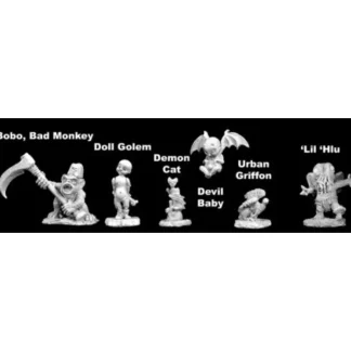 Reaper Miniatures Familiar Pack IX (6 Pcs) #02983 Dark Heaven Unpainted Metal - Your Source for Gaming Essentials Store