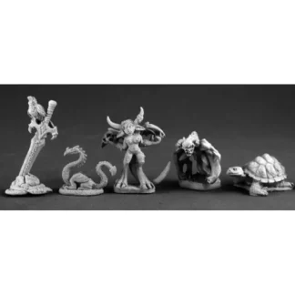 Reaper Miniatures Familiar Pack X (5) #03567 Dark Heaven Legends Unpainted Metal - Your Source for Gaming Essentials Store