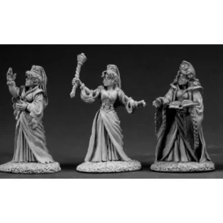 Reaper Miniatures Female Wizard (3 Pcs) #03343 Dark Heaven Unpainted Metal - Your Source for Gaming Essentials Cheap