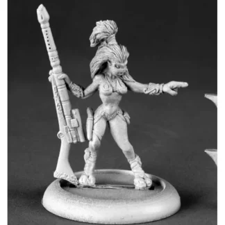 Reaper Miniatures Female Andromedain Hunter #50136 Chronoscope RPG Mini Figure - Your Source for Gaming Essentials Flash Sale