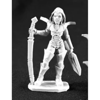 Reaper Miniatures Female Glaive with Katana #62118 Numenera Unpainted Metal - Your Source for Gaming Essentials Cheap