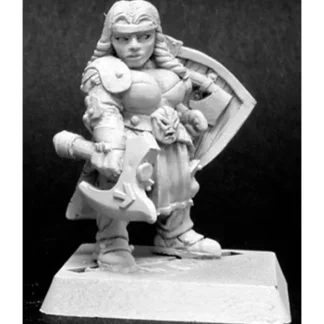 Reaper Miniatures Freja Fangbreaker, Dwarf Sergeant 14085 Dwarves Unpainted Mini - Your Source for Gaming Essentials Best Sale