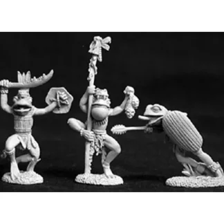 Reaper Miniatures Frogmen (3 Pieces) #02630 Dark Heaven Legends Unpainted Metal - Your Source for Gaming Essentials Best Sale