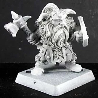 Reaper Miniatures Fulumbar, Dwarf Captain #14146 Dwarves Unpainted RPG D&D Mini - Your Source for Gaming Essentials New