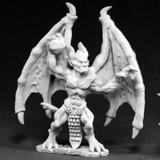 Tabletop Miniatures | Reaper Miniatures Gargoyle Leader #02424 Dark Heaven Legends Unpainted Metal - Your Source for Gaming Essentials