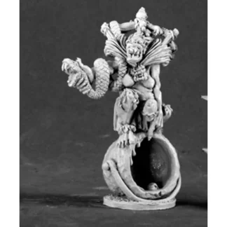 Tabletop Miniatures | Reaper Miniatures Ghoul Witch on Cauldron #03453 Dark Heaven Unpainted Metal - Your Source for Gaming Essentials