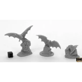 Reaper Miniatures Giant Bats (3) #44040 Bones Black Unpainted Plastic Figure - Your Source for Gaming Essentials Clearance
