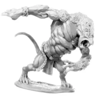 Reaper Miniatures Giant Wererat #77686 Unpainted Plastic Figure - Your Source for Gaming Essentials Outlet