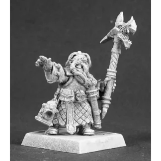 Reaper Miniatures Gilam, Dwarf Rune Spelunker #14467 Dwarves Unpainted D&D Mini - Your Source for Gaming Essentials Flash Sale