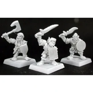 Tabletop Miniatures | Reaper Miniatures Goblin Warriors (9) Reven Grunt #06167 Warlord Army Unpainted - Your Source for Gaming Essentials