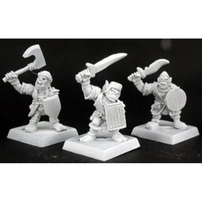 Tabletop Miniatures | Reaper Miniatures Goblin Warriors (9) Reven Grunt #06167 Warlord Army Unpainted - Your Source for Gaming Essentials