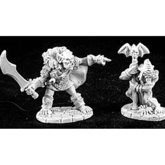 Reaper Miniatures Goblin Leader & Shaman #02876 Dark Heaven Unpainted Metal - Your Source for Gaming Essentials Hot