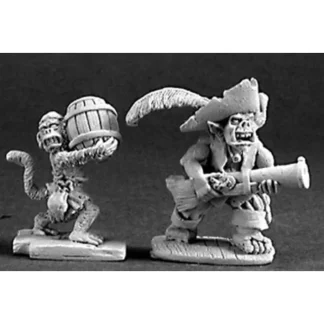 Reaper Miniatures Goblin Pirate & Powder Monkey 03211 Dark Heaven Unpainted Mini - Your Source for Gaming Essentials Hot