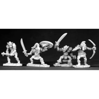 Reaper Miniatures Goblin War Band (4) #02481 Dark Heaven Legends Unpainted Metal - Your Source for Gaming Essentials Fashion