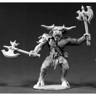 Reaper Miniatures Gore, Large Minotaur #02409 Dark Heaven Unpainted Metal - Your Source for Gaming Essentials Outlet