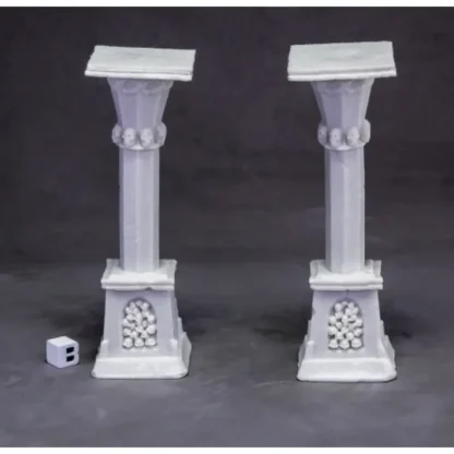 Reaper Miniatures Graveyard Column (x2) #77638 Bones Unpainted Plastic Mini - Your Source for Gaming Essentials Clearance