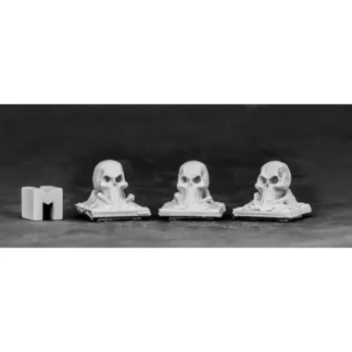 Reaper Miniatures Graveyard Finial - Skull (3) 03855 Dark Heaven Unpainted Metal - Your Source for Gaming Essentials Shop