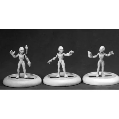 Reaper Miniatures Gray Aliens II (3) #50255 Chronoscope D&D RPG Mini Figure - Your Source for Gaming Essentials New