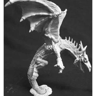 Tabletop Miniatures | Reaper Miniatures Guardian Dragon #02453 Dark Heaven Legends Unpainted Metal - Your Source for Gaming Essentials