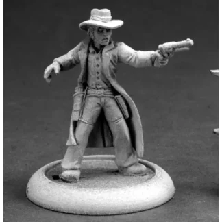 Reaper Miniatures Gunslinger #59007 Savage Worlds Unpainted RPG D&D Mini Figure - Your Source for Gaming Essentials Flash Sale