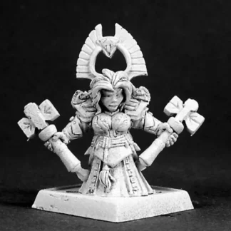 Reaper Miniatures Gwyddis, Dwarf Valkyrie #14476 Kragmarr Unpainted RPG D&D Mini - Your Source for Gaming Essentials Sale