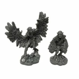 Reaper Miniatures Harpies (2) #44162 Bones Black Unpainted Plastic Figures - Your Source for Gaming Essentials New