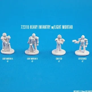 Reaper Miniatures Heavy Infantry with Light Mortars (12) Unpainted Metal CAV - Your Source for Gaming Essentials Best