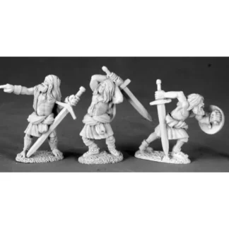 Tabletop Miniatures | Reaper Miniatures Highlanders (3 Pcs) #03488 Dark Heaven Unpainted Metal - Your Source for Gaming Essentials