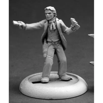 Reaper Miniatures Huckster #59005 Savage Worlds Unpainted RPG D&D Mini Figure - Your Source for Gaming Essentials Clearance