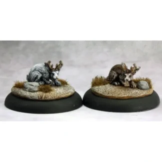 Reaper Miniatures Jackalope (2) #59024 Savage Worlds Unpainted RPG Mini Figure - Your Source for Gaming Essentials Best