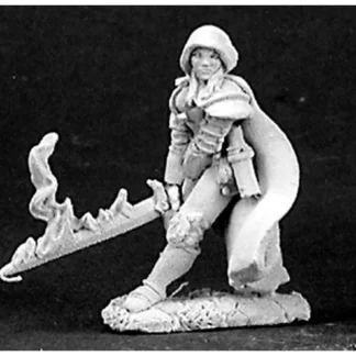 Tabletop Miniatures | Reaper Miniatures Justine, Undead Hunter #03149 Dark Heaven Unpainted Metal - Your Source for Gaming Essentials