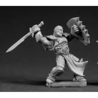 Reaper Miniatures Kale Nolan, Heroic Warrior #03317 Dark Heaven Unpainted Metal - Your Source for Gaming Essentials Clearance