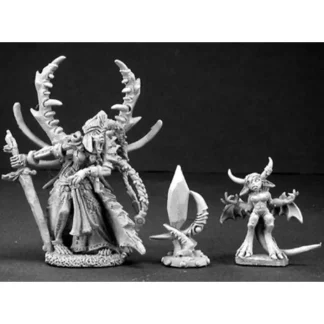 Reaper Miniatures Kal'Valantis, Lich Queen #03187 Dark Heaven Unpainted Metal - Your Source for Gaming Essentials Shop