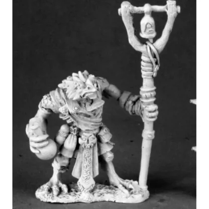 Reaper Miniatures Kasham, Reptus Wizard #03476 Dark Heaven Unpainted Metal - Your Source for Gaming Essentials Shop