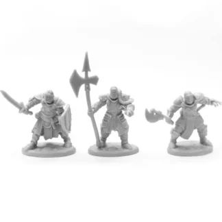 Reaper Miniatures Knights of the Realm (3) #77673 Unpainted Plastic Bones Mini Figure - Your Source for Gaming Essentials Shop