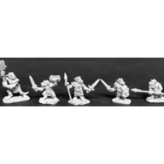 Reaper Miniatures Kobold Raiders (5) #02470 Dark Heaven Legends Unpainted Metal - Your Source for Gaming Essentials Flash Sale