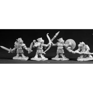 Reaper Miniatures Kobolds (4 Pieces) #03064 Dark Heaven Legends Unpainted Metal - Your Source for Gaming Essentials Cheap