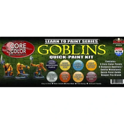 Reaper Miniatures Learn to Paint Goblins #09914 Quick-Paint Kit - Your Source for Gaming Essentials Discount
