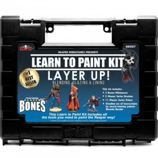 Tabletop Miniatures | Reaper Miniatures Learn To Paint Kit 08907 Layer Up: Blending, Glazing, & Lining - Your Source for Gaming Essentials