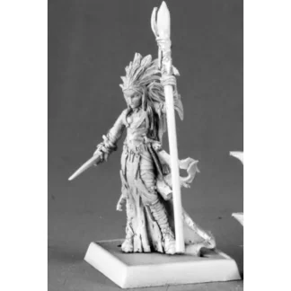 Reaper Miniatures Liela Mordollwen, Dark Elf Sorceress 14590 Darkreach Unpainted - Your Source for Gaming Essentials Sale