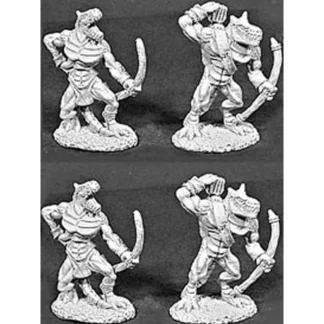 Tabletop Miniatures | Reaper Miniatures Lizardmen Archers 4 Pcs #06046 Dark Heaven Legends Army Packs - Your Source for Gaming Essentials