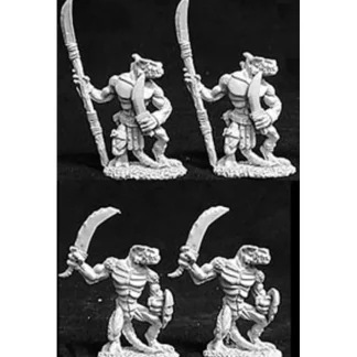 Reaper Miniatures Lizardmen Warriors 4 Pcs #06057 Dark Heaven Legends Army Packs - Your Source for Gaming Essentials Sale