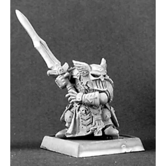 Reaper Miniatures Logrim, Dwarf Captain #14304 Dwarves Unpainted RPG Mini Figure - Your Source for Gaming Essentials Discount