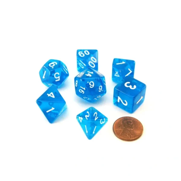 Reaper Miniatures Lucky Pizza Dungeon Dice - Clear Blue - Your Source for Gaming Essentials Flash Sale
