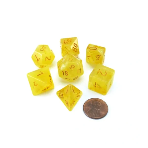 Reaper Miniatures Lucky Pizza Dungeon Dice - Gem Yellow - Your Source for Gaming Essentials Best