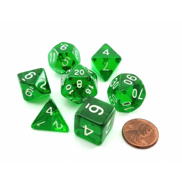 Reaper Miniatures Lucky Pizza Dungeon Dice - Clear Green - Your Source for Gaming Essentials Best