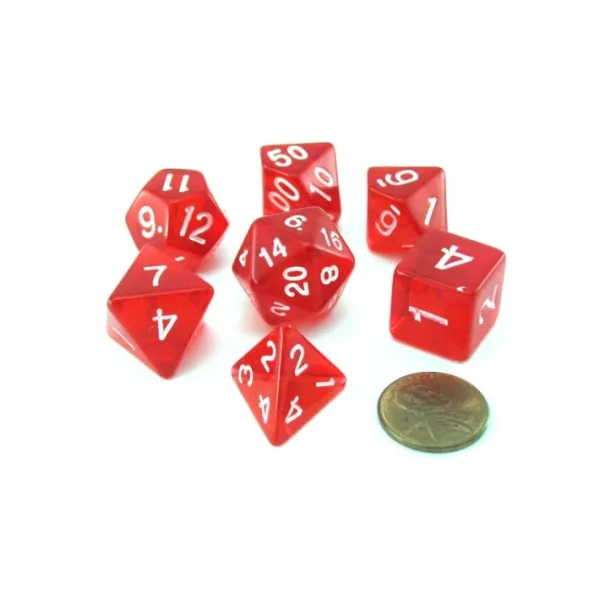 Reaper Miniatures Lucky Pizza Dungeon Dice - Clear Red - Your Source for Gaming Essentials Online