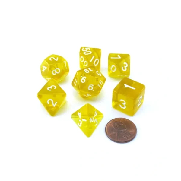 Reaper Miniatures Lucky Pizza Dungeon Dice - Clear Yellow - Your Source for Gaming Essentials Clearance
